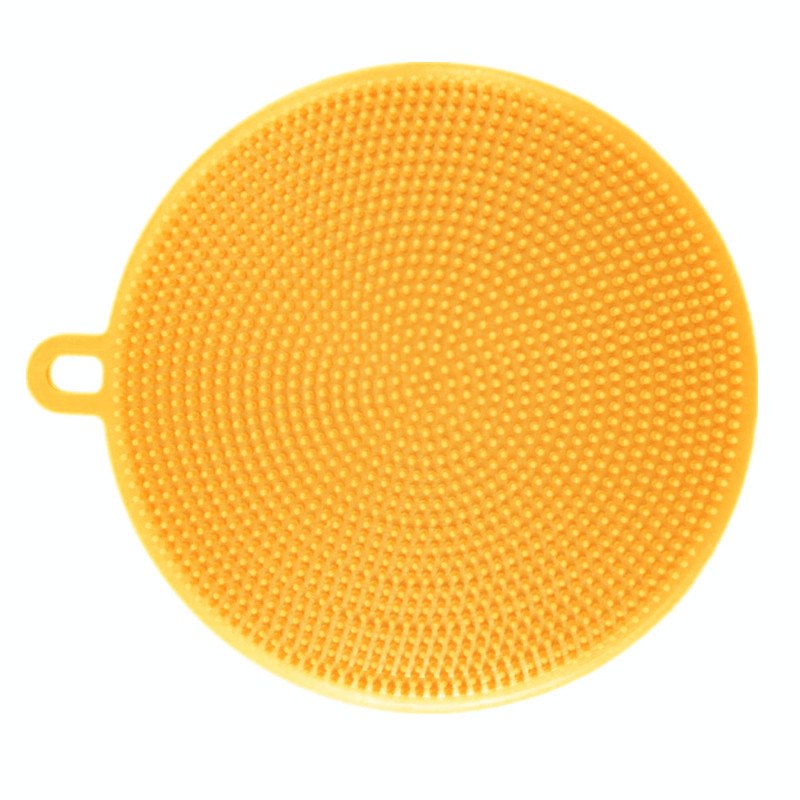 HXAZGSJA Kitchen Round Dish Sponges Scourer Multi-Purpose Cleaning Ball Pot  Brush for Home Kitchen Cleaning Brush(Yellow) 